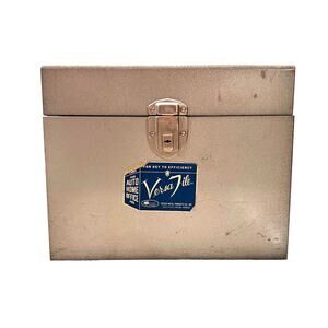 Vtg Versa File Metal Box Toccoa‎ Metal Products Co. 12.5 X 5.5 X 10" no Key T53